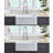 33" L X 20" W Farmhouse Kitchen Sink With Grid And Strainer