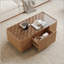 Table basse avec plateau en verre et tiroir de rangement-1189159296