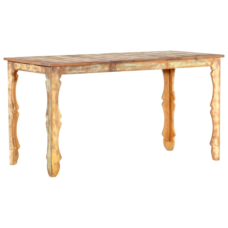 Beke Solid Wood Dining Table, 76cm H X 140cm W X 70cm D