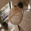 19 in. H Rattan Dome Pendant Shade
