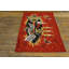 Tapis rétro français noué à motif tapisserie
