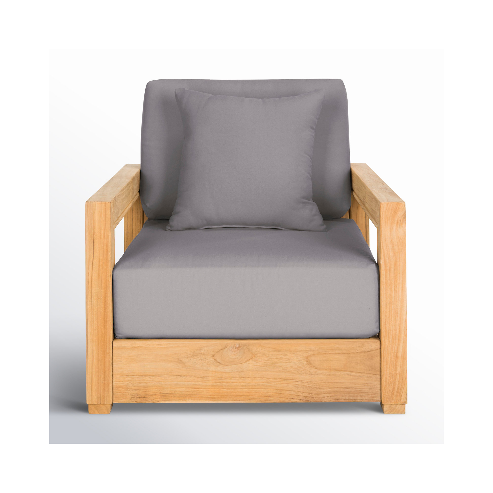 Melrose Outdoor Lounge Chair Cushion Cover, Gray