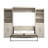 Arlex Queen Bed and 2 Storage Units with Doors (115W)-88513639