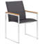 Shabaz Stacking Patio Dining Armchair with Cushion