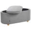 Fabric Upholstered Storage Bench-1103472722