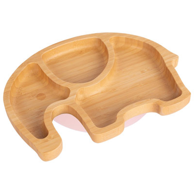 Tiny Dining - Children's Bamboo Suction Elephant Plate