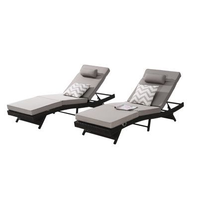 Reclining Sunbathing Chair - 600Lbs Capacity, Adjustable For Lawn And Beach Protected, High Foam Poolside
