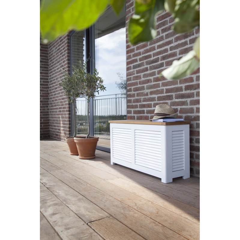 Angeleigh Bench, White/Brown