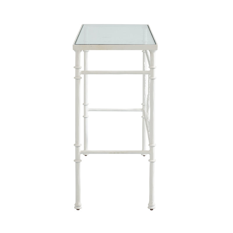 Oskar 50'' Glass Top Console Table