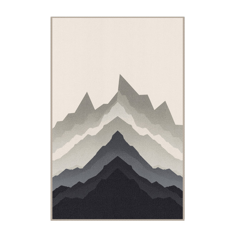 Machine Washable Peksenak Minimalist Ombre Rug in Beige – Beige Binding, 7x10