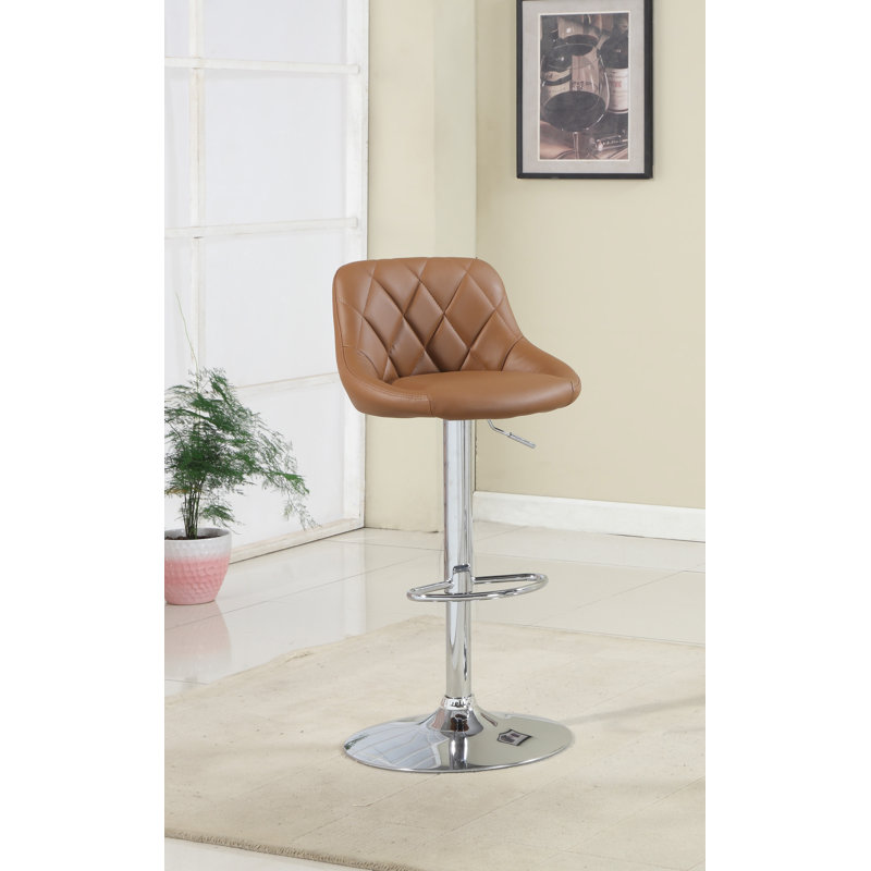 Tabouret tournant à hauteur réglable, chameau