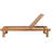 Medrano Outdoor Teak Wood Chaise Lounge , Cushion Included