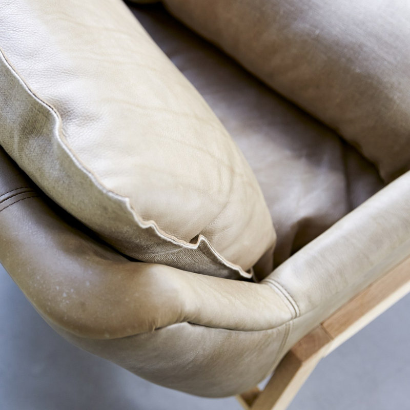 Woodnest Leather Armchair