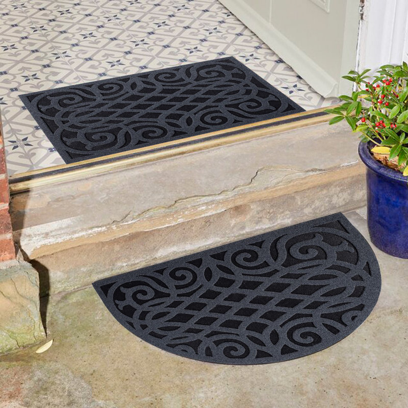 Non-Slip Abstract Doormat