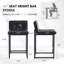 Ensemble de 3 tabourets de bar 24 po à hauteur de comptoir avec structure en métal-122875855