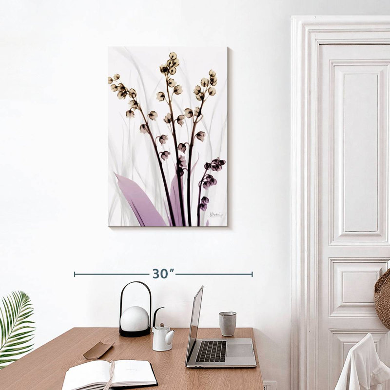 Harnek muguet en fleur, H 30 po x l 20 po