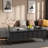 Lift-top Coffee Table With Foldable Top, 2 Drawers, Hidden Storage Compartment And Metal Legs-655022943