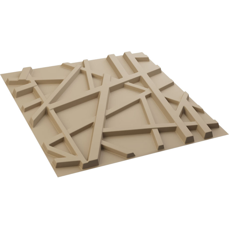 Panneau mural décoratif Evergreen EnduraWall 3D, Beige fumé satiné UltraCover