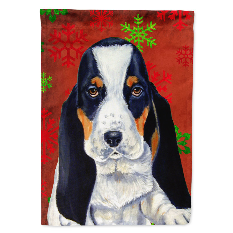 Drapeau rouge et vert Vart, Basset hound 3