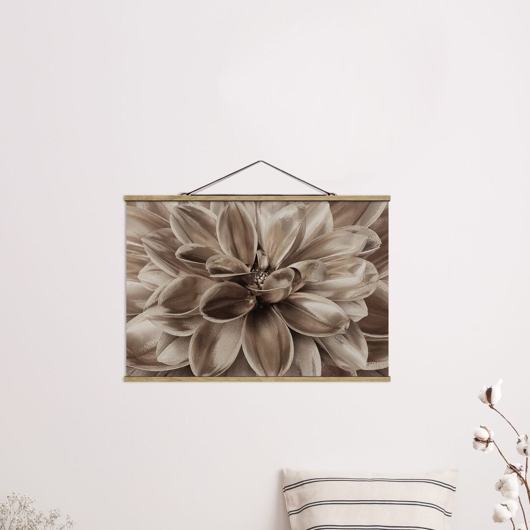 Grafikdruck Bronze Dahlia Dream