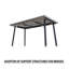 55,25 à 70,87 po Table de salle à manger extensible en MDF pour 4 à 6 personnes