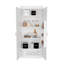 Albany, armoire à double porte, cinq tablettes