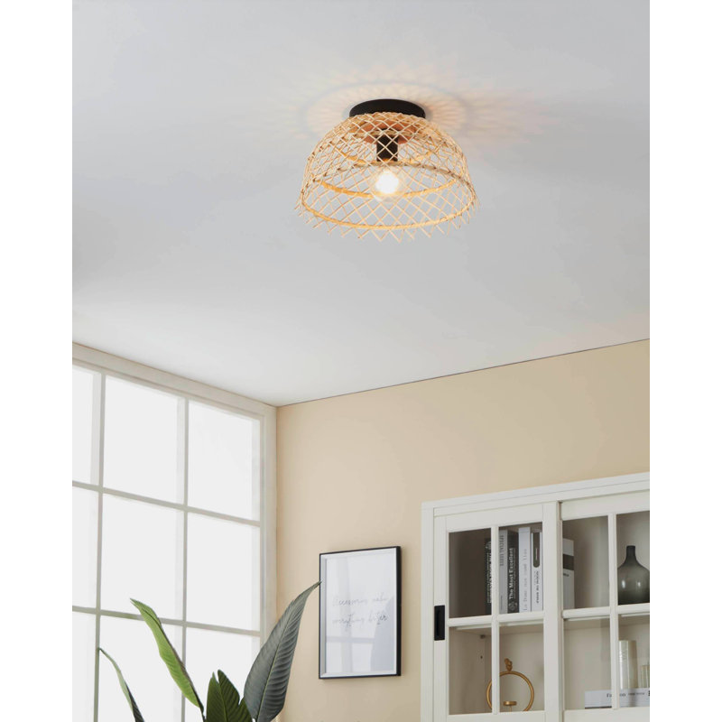 Nescatunga Rattan Flush Mount
