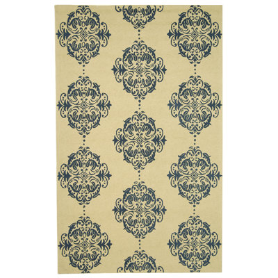 Daijah Hand Hooked Wool Pile Geometric Rug