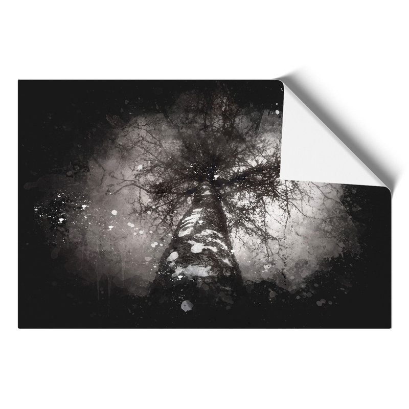 Birch Tree Paint Splash - Frameless Print, 42cm H x 59cm W x 0.1cm D
