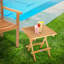 Table d’appoint en bois massif Haslett