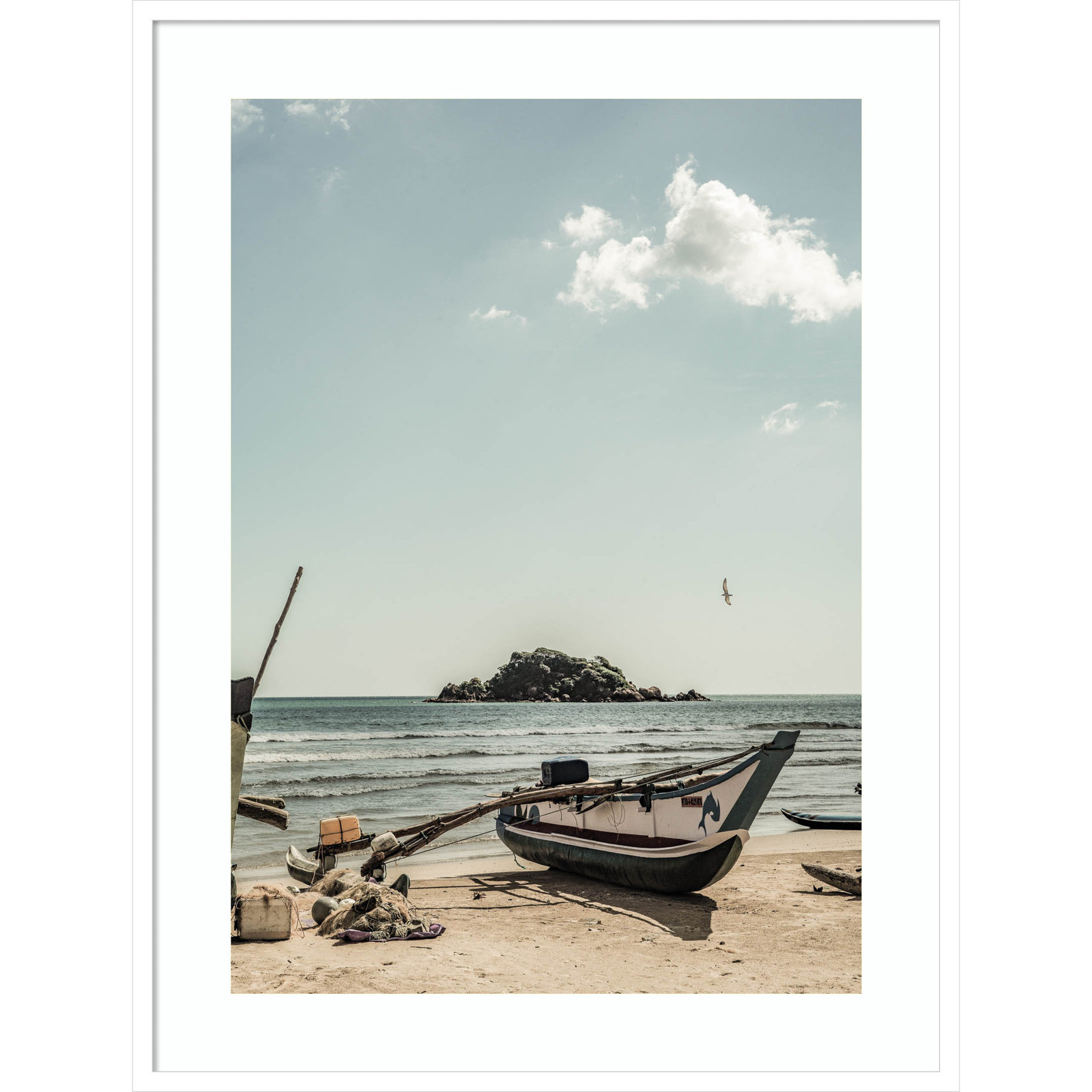 Daisey "Of the Sea" Print by Shot by Clint, White, 41" H x 31" W