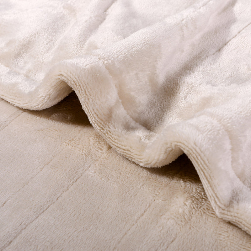 Couverture électrique en flanelle douce Westinghouse, Beige, L 50 po x L 60 po