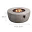 Round Stone Propane Smokeless Fire Pit