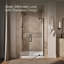 Revel 48'' x 74'' Pivot Shower Door with CleanCoat® Technology-366724968-287638546