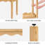 Banc en bois massif de 47 po de large avec rebord festonné Zala