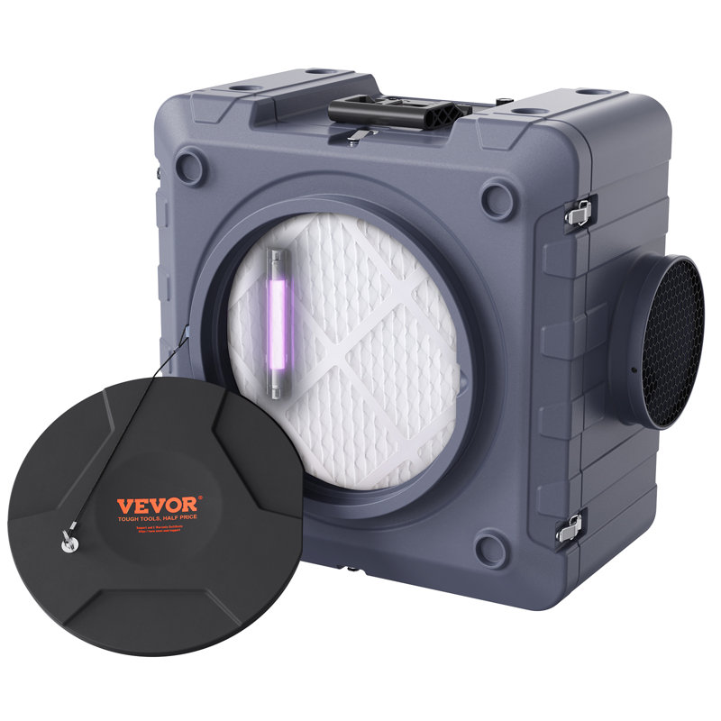 VEVOR Air Scrubber with 3-Stage Filtration, Stackable Negative Air Machine 800 CFM