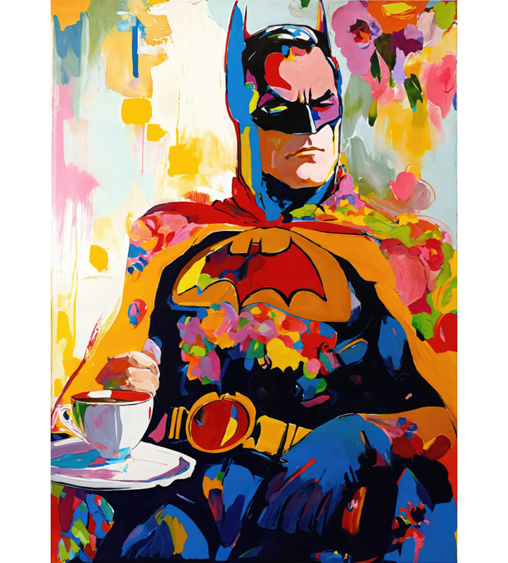 Batman  Giclee on Gallery Wrapped Canvas, 24" H x 20" W