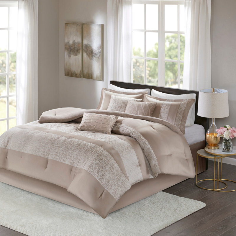 Ensemble d'édredon 7 pièces jacquard