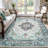 Sunflower Vintage Medallion Print Area Rug Non-Slip Machine Washable Low Pile for Living Room Bedroom-1753251592-1753251606