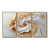 Toile avec cadre flottant or