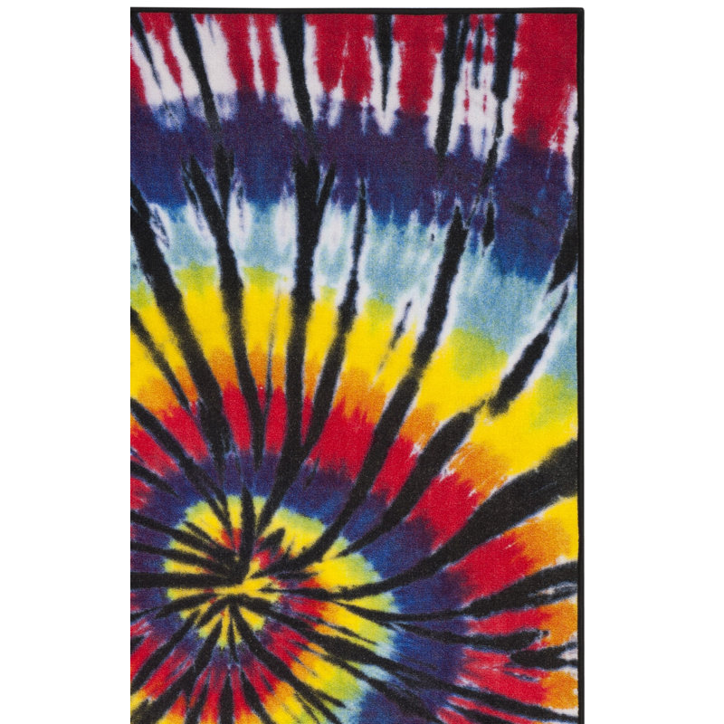 Dean Performance Machine Washable Abstract Rug, Square 6'7"