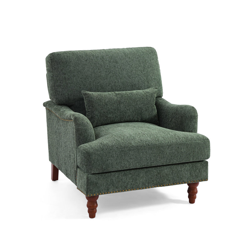 Fauteuil rembourré, Vert