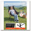 Chaise de camping portative pliante à bascule pliante avec porte-gobelet