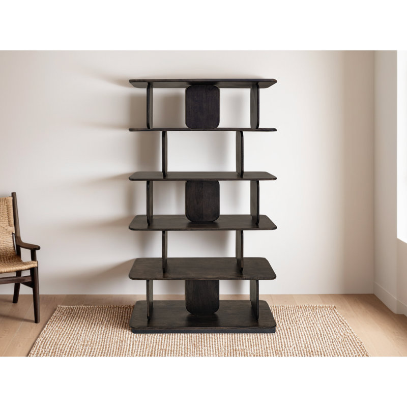 5 tablettes, bibliothèque