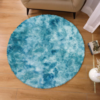 Round Adelynn Standard Shag 120cm X 120cm Area Rug