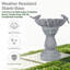 Concrete / Cement Birdbath