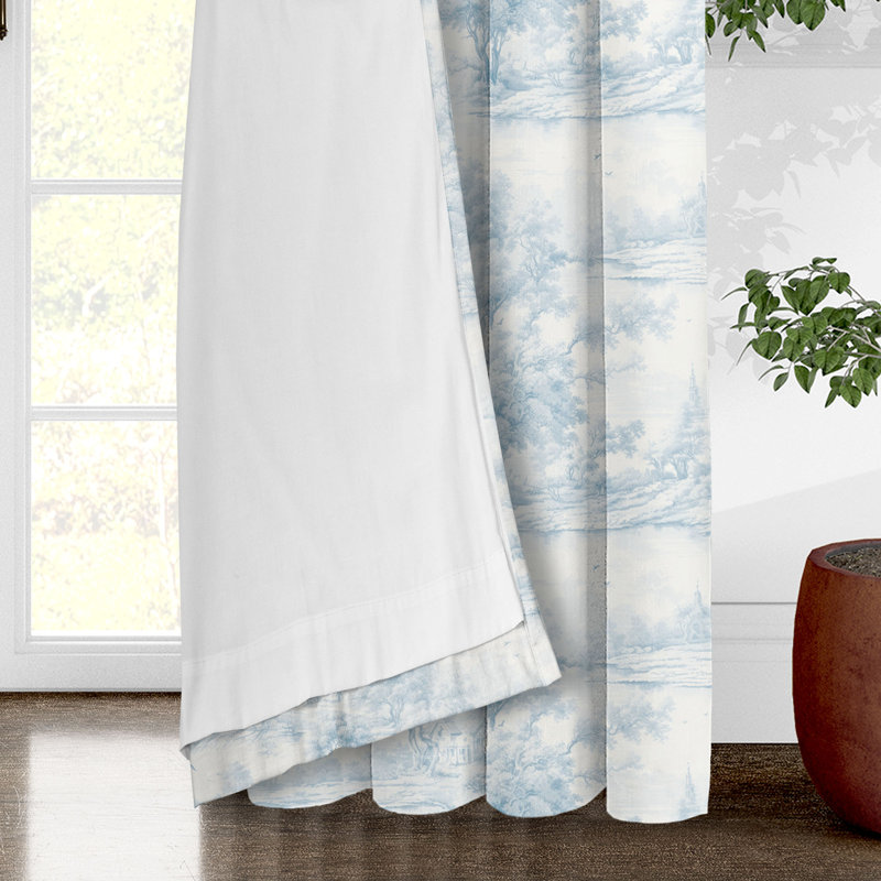 Rustic Cabin Toile, Cornflower, 50" W x 108" L