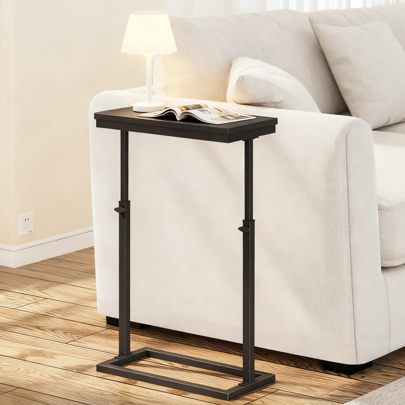 Table d'appoint à hauteur réglable pour canapé et lit, table de canapé multifonctionnelle avec fabrication robuste pour le salon et la chambre à coucher