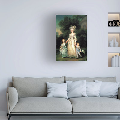 Marcus, femme avec enfants, art sur toile