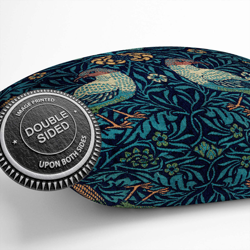 Floral Square Throw Cushion, 40cm H x 40cm W x 15cm D